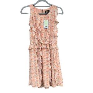 NWT Anthropologie Sachin & babi ruffled floral dress
